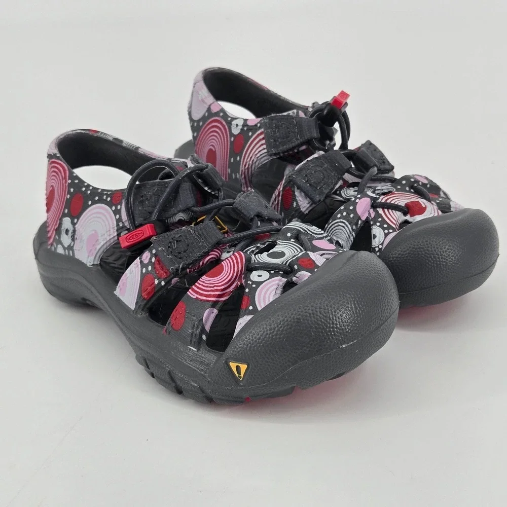 KEEN Kids Newport H2 Multi Color Abstract Swirl Water Hiking Sandals Size 7Y NEW